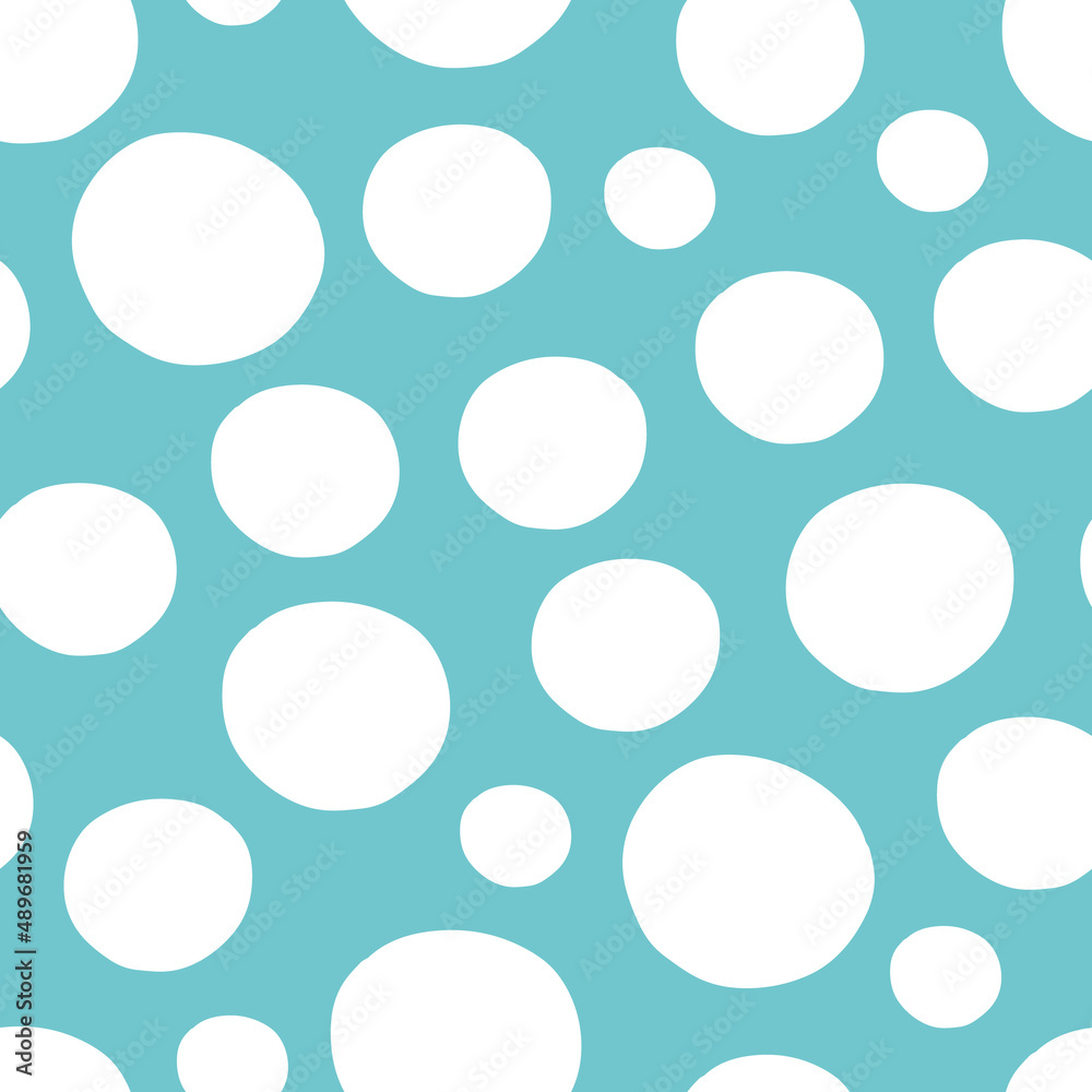 Light blue dots seamless pattern print background