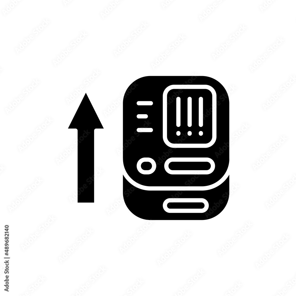 High blood pressure line icon. Isolated vector element. High blood pressure line icon. Isolated vector element.