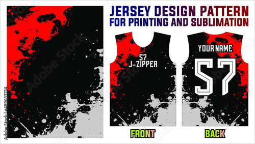 sublimation printing jersey fabric background vector design for sports team uniforms