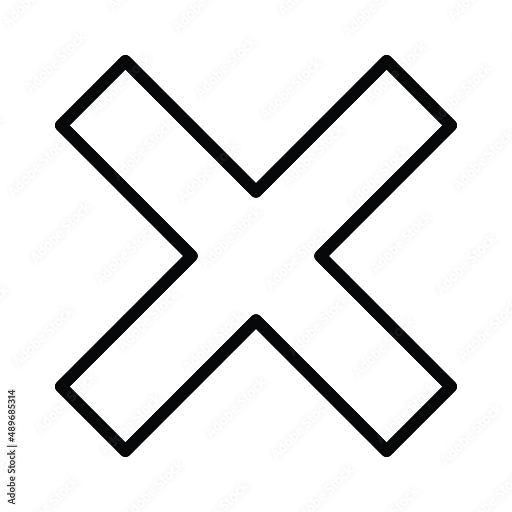 Cross Vector icon which can easily modify or edit
Cross Vector icon which can easily modify or edit