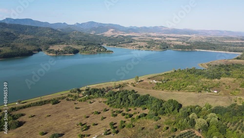 Aerial view of Sopot Reservoir, Lovech Region, Bulgaria photo