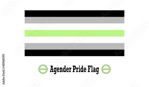  Symbol of Agender Community.