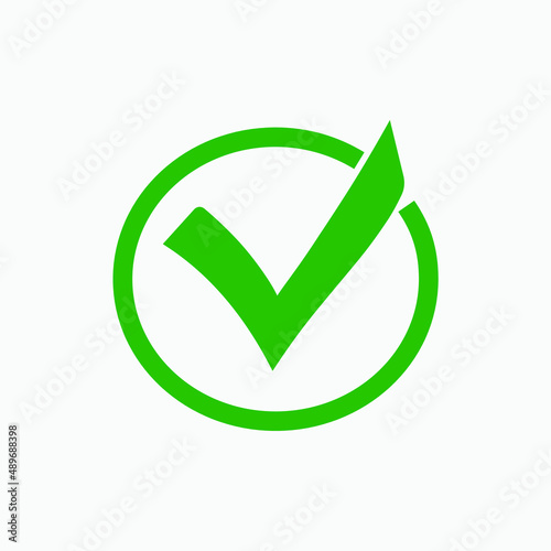 Free Download Check mark, checklist, check box icon vector isolated. Green tick sign. Yes or no, accept, agree symbol. - GFXLoad