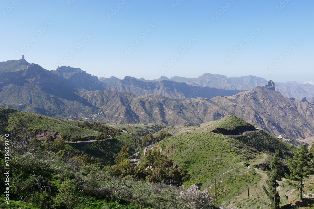 Naklejka premium Berglandschaft bei Tejeda auf Gran Canaria