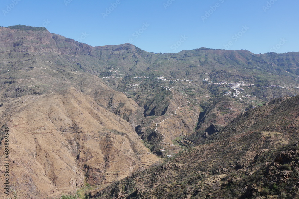 Berglandschaft Caldera von Tejeda auf Gran Canaria