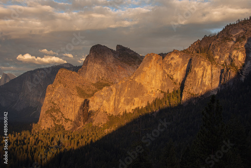 Autumnal natural landscape from Yosemite National Park, California, United States