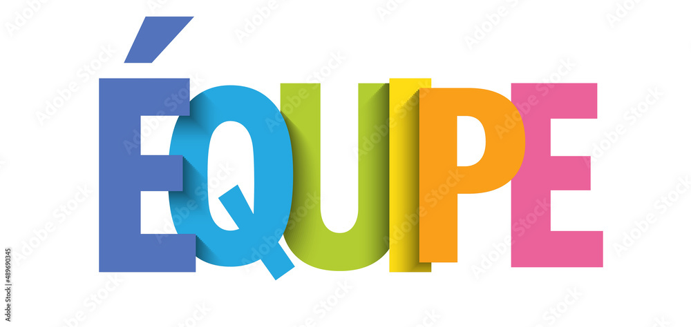 Banniere typographique EQUIPE Banniere typographique EQUIPE