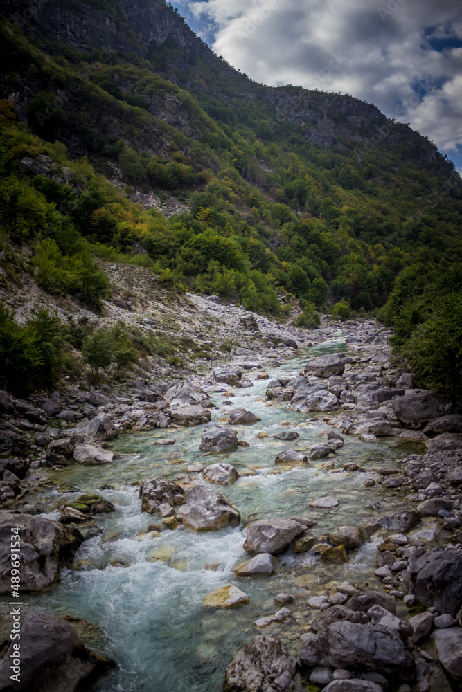 mountain's river in Albania mountain's river in Albania