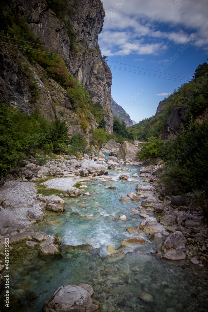 Obraz premium mountain's river in Albania