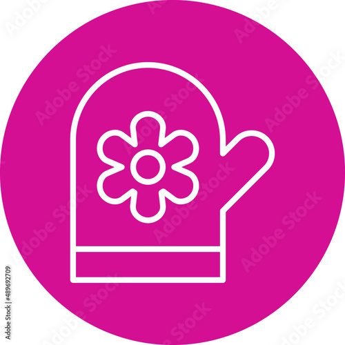Oven Mittens Icon Style