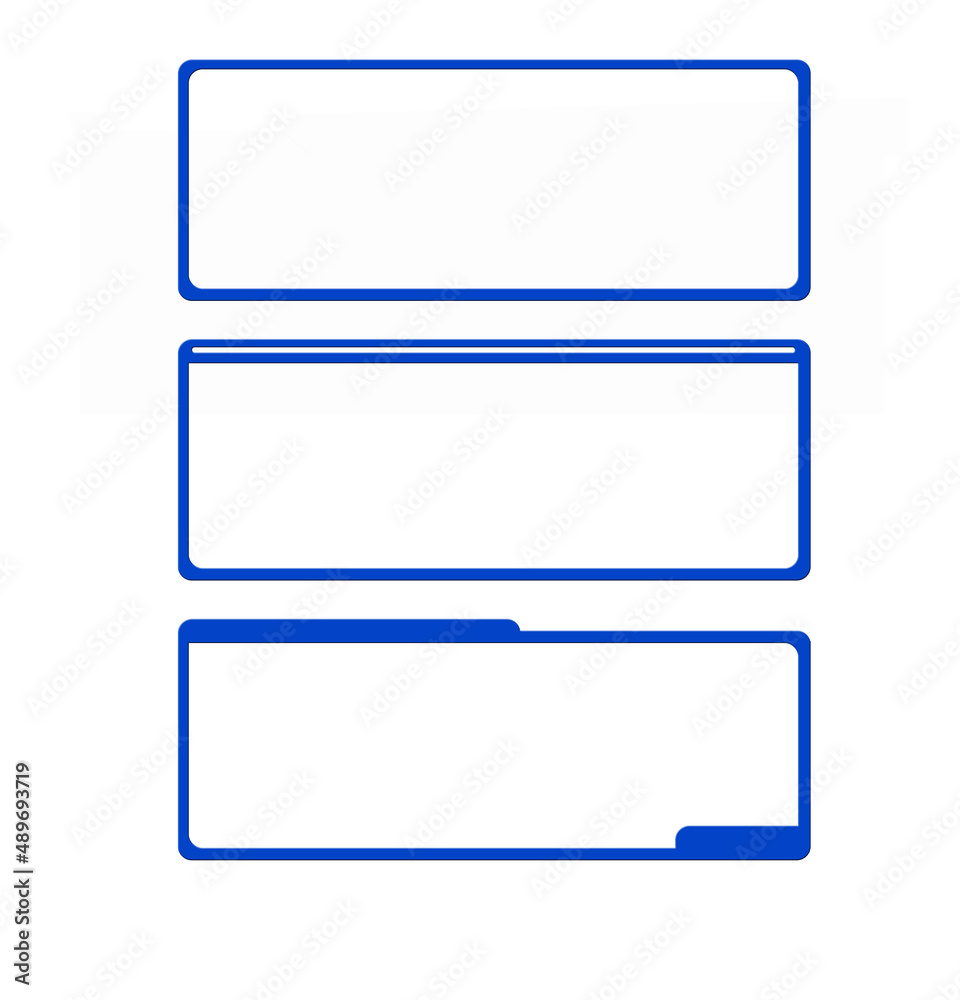 blue display panel and text Box blue display panel and text Box