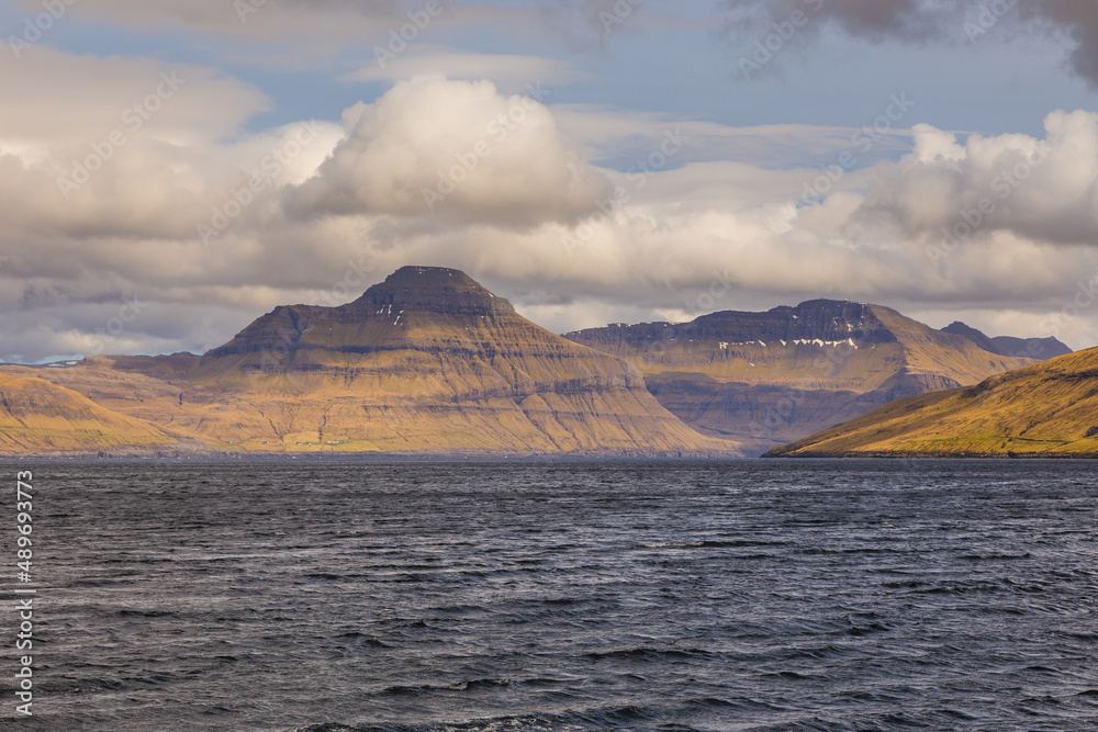 View of the Streymoy island. Faroe Islands.