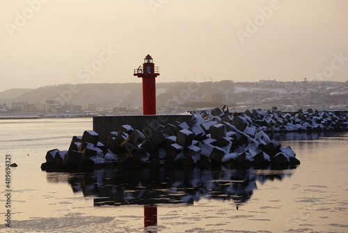 日本 北海道 網走 流氷 観光砕氷船からの景色 photo