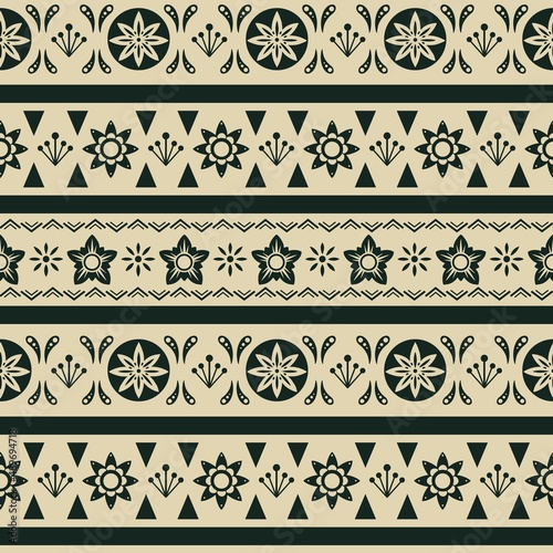 Wallpaper Mural Floral ornamental border design set Torontodigital.ca