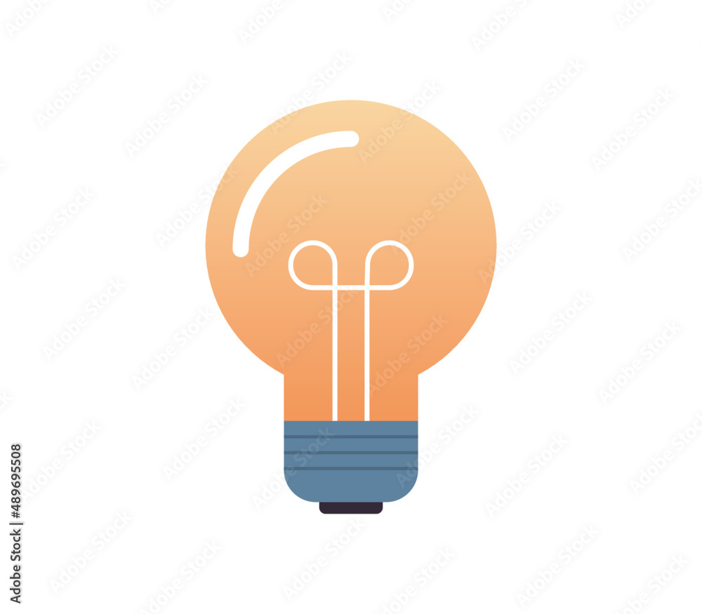 Light bulb and energy, idea symbol flat vector illustration.
Light bulb and energy, idea symbol flat vector illustration.