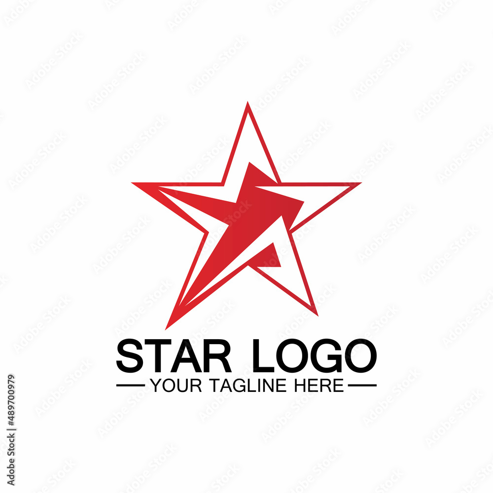 Star icon Template vector illustration design