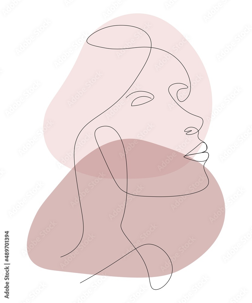 Abstract minimalistic face Abstract minimalistic face