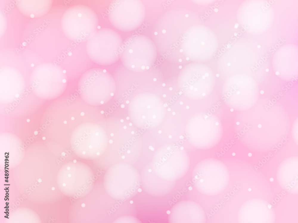 Abstract pink bokeh background. Vector illustration.