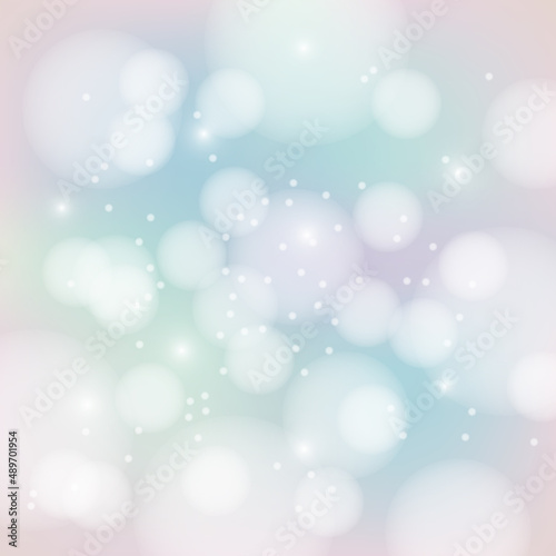 Abstract pastel colors bokeh background. Vector illustration.