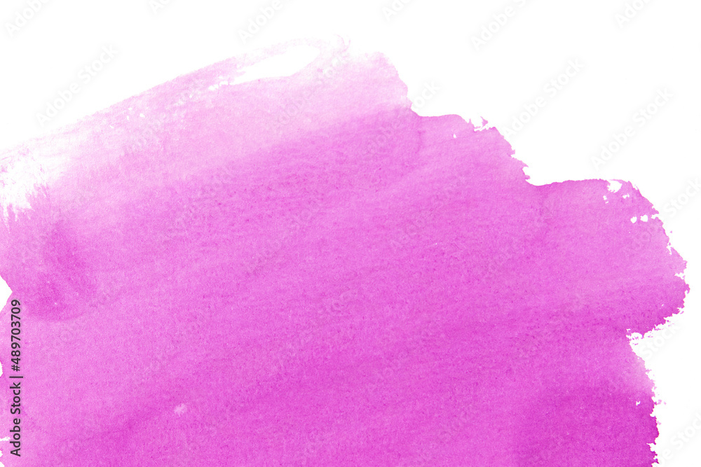 ピンク色の筆塗り水彩テクスチャ