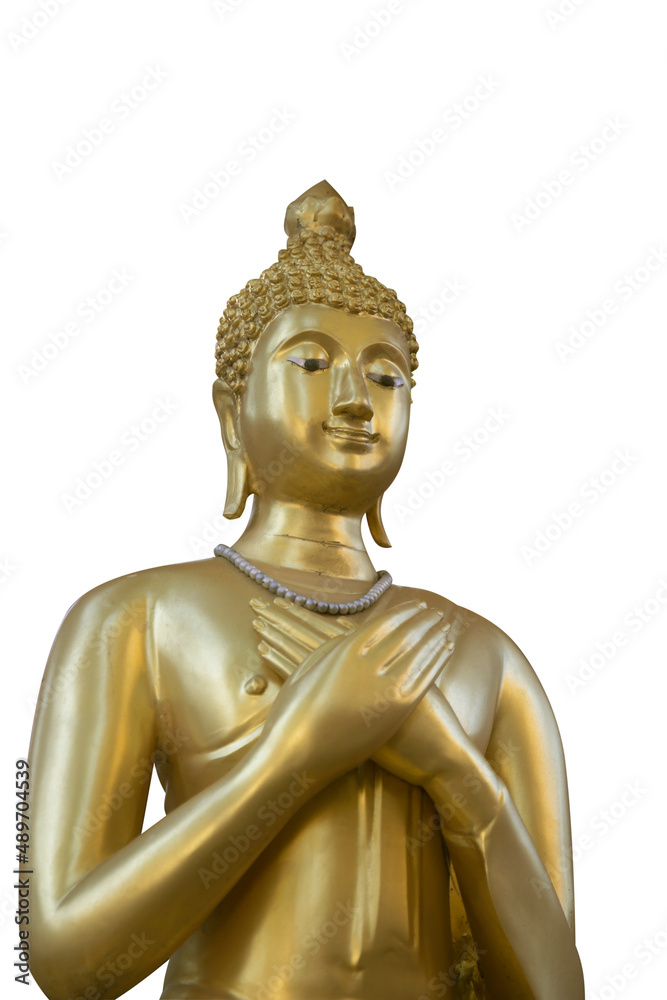 golden buddha isolated on white background golden buddha isolated on white background