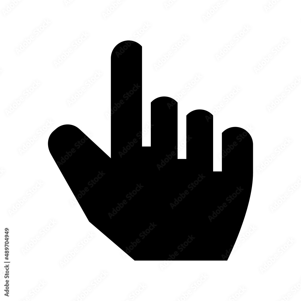 Pointing Icon Vector Illustration Pointing Icon Vector Illustration
