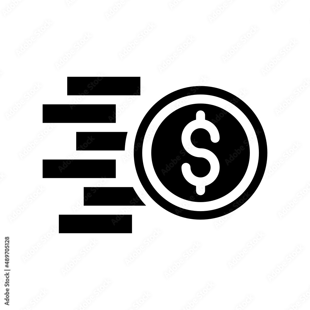 Dollars Icon Vector Illustration Dollars Icon Vector Illustration