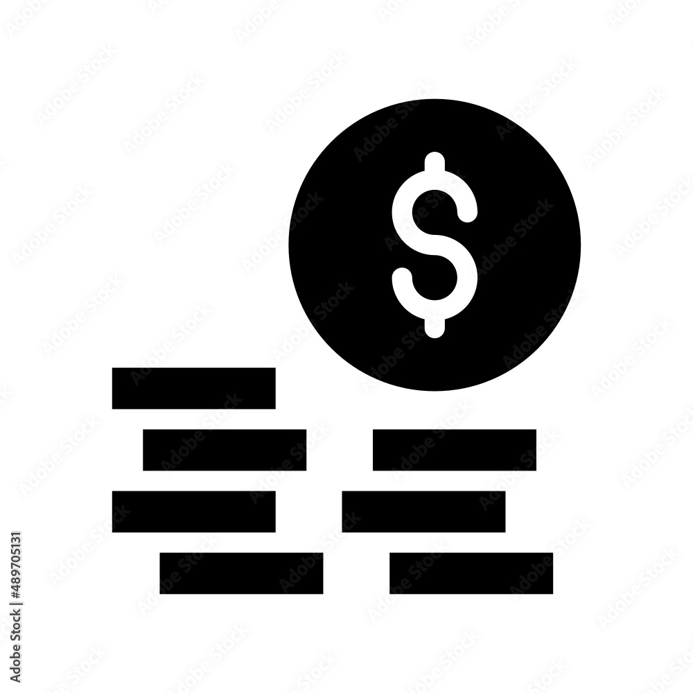 Dollars Icon Vector Illustration Dollars Icon Vector Illustration