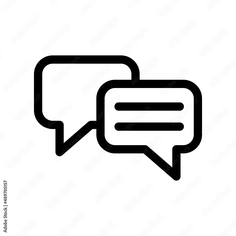 Chat Icon Vector Illustration Chat Icon Vector Illustration