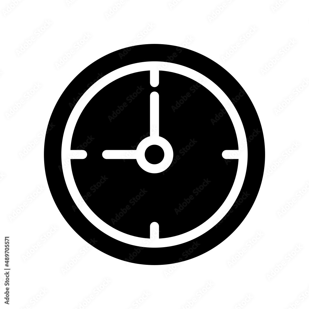 Clock Icon Vector Illustration Clock Icon Vector Illustration