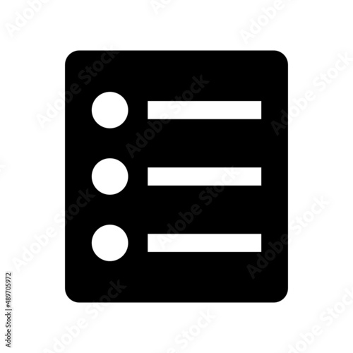 List Icon Vector Illustration