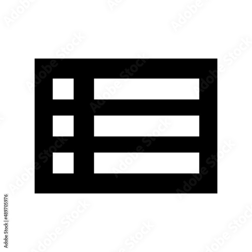 List Icon Vector Illustration