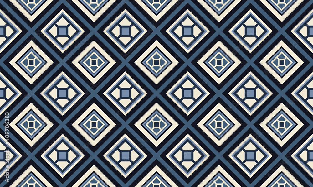 Simple geometric retro seamless pattern. Traditional design for background, wallpaper, clothing, wrapping, carpet, tile, fabric, decoration, vector illustration, embroidery style. Simple geometric retro seamless pattern. Traditional design for background, wallpaper, clothing, wrapping, carpet, tile, fabric, decoration, vector illustration, embroidery style.