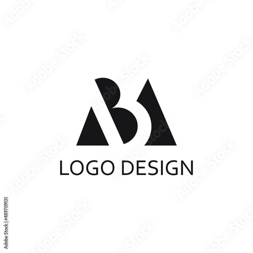 letter aba logo design template photo