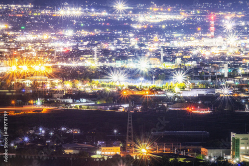 【山梨県】笛吹川フルーツ公園の夜景 © tt2pb