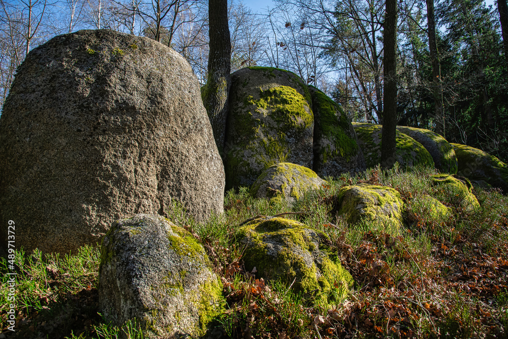 Granite Rockformation in Blockheide, Natural Reserve near Gmünd, Waldviertel, Austria Granite Rockformation in Blockheide, Natural Reserve near Gmünd, Waldviertel, Austria
