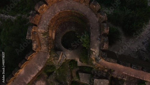 Aerial view of an ancient fort photo