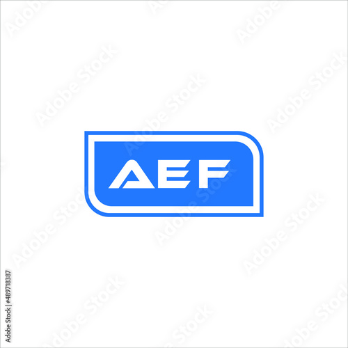 AEF letter logo abstract design. AEF unique design, AEF letter logo design on white background. AEF creative initials letter logo concept. 