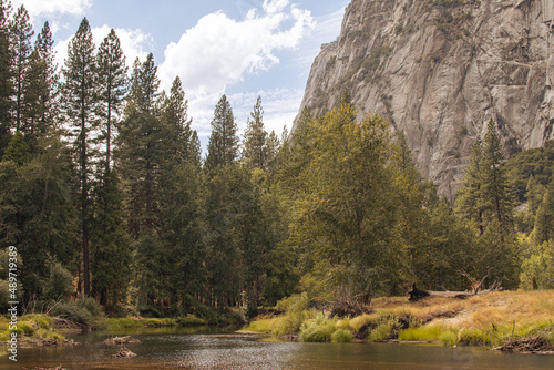 Autumnal natural landscape from Yosemite National Park, California, United States