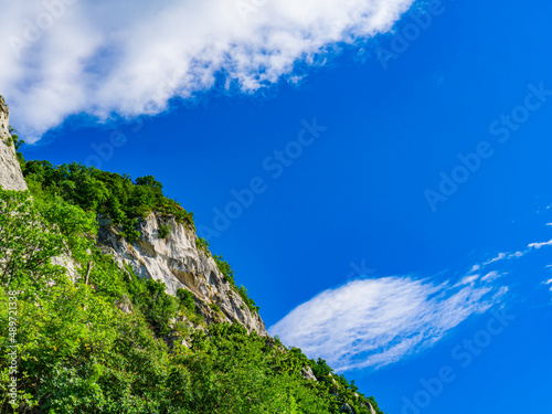 Danube gorge at Djerdap in Serbia