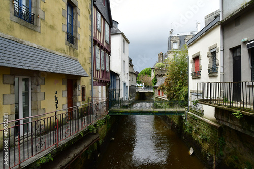 Quimper, France - may 16 2021 : picturesque city centre