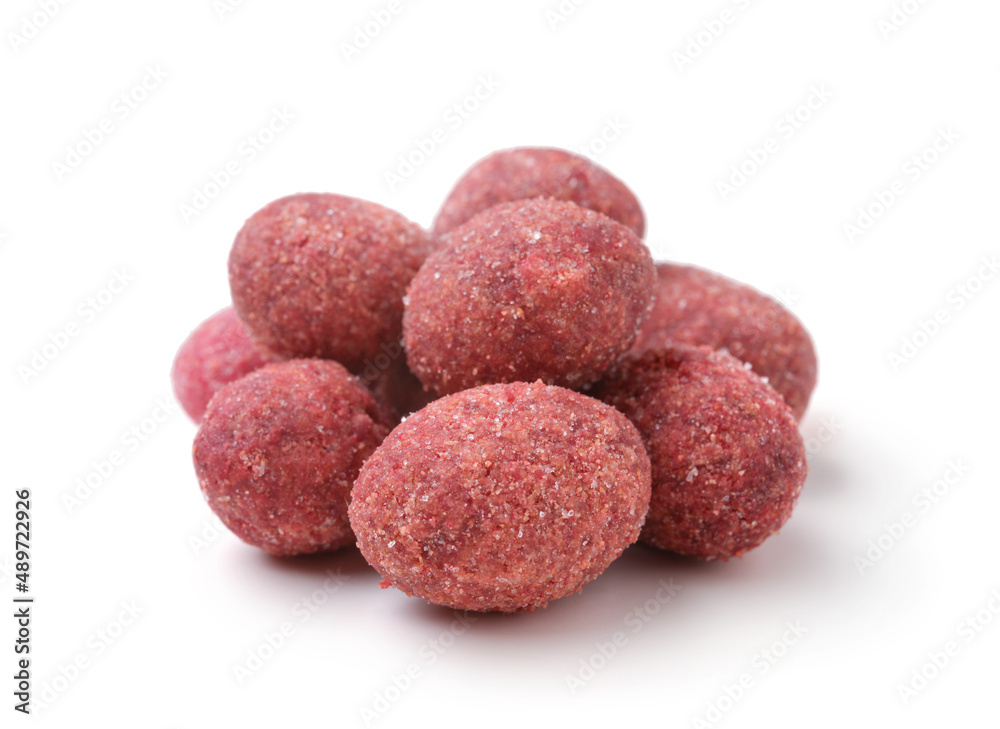 Peanuts covered with spices and salt isolated. Peanuts covered with spices and salt isolated.