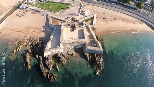 Foto Fort of São Bruno de Caixas at Oeiras in a sunny day