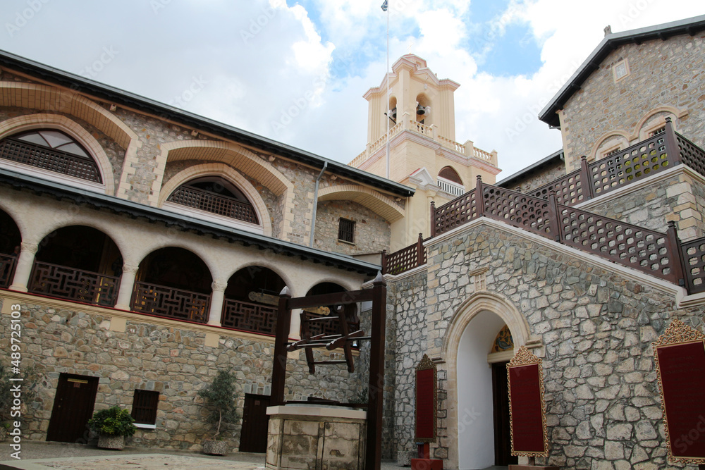 Kykkos Monastery in the Troodos Mountains, Cyprus  