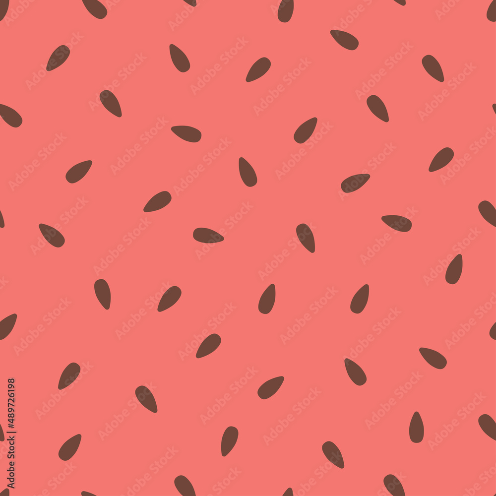 Seamless summer food pattern of watermelon flesh Seamless summer food pattern of watermelon flesh