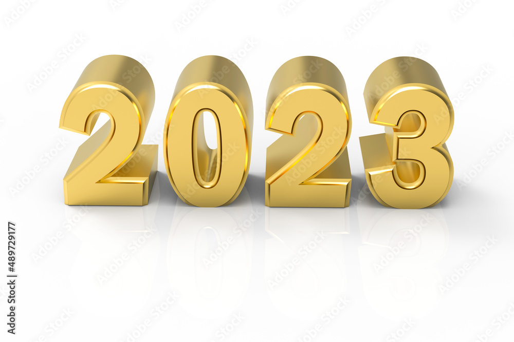 3d Illustration of happy new year 2023 3d Illustration of happy new year 2023