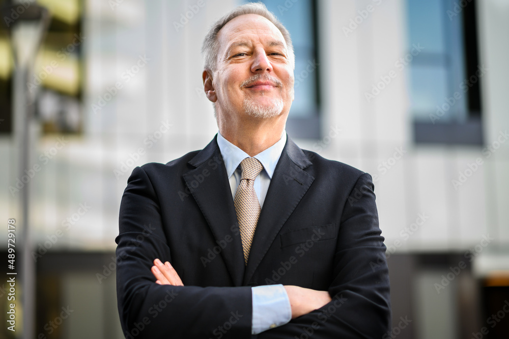 Mature business man portrait outdoor Mature business man portrait outdoor