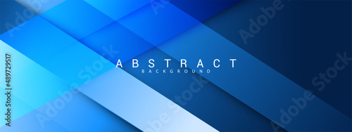 Banner design with diagonal dark blue stripe pattern. Modern line stripes curve abstract presentation background