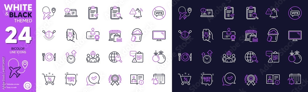 Notification calendar, Sponge and Loan percent line icons for website, printing. Collection of Medical mask, Time management, Attention bell icons. Download app, Engineering team. Vector Notification calendar, Sponge and Loan percent line icons for website, printing. Collection of Medical mask, Time management, Attention bell icons. Download app, Engineering team. Vector