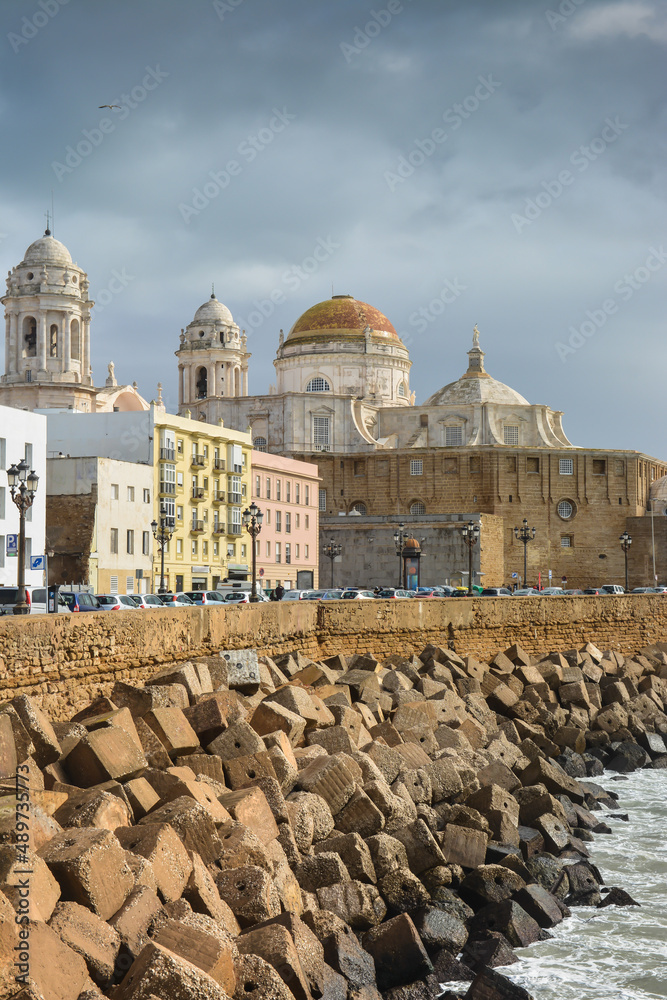 The Cathedral of the Holy Cross in Cadiz.
